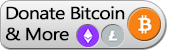 Donate using Bitcoin, Litecoin, Ethereum